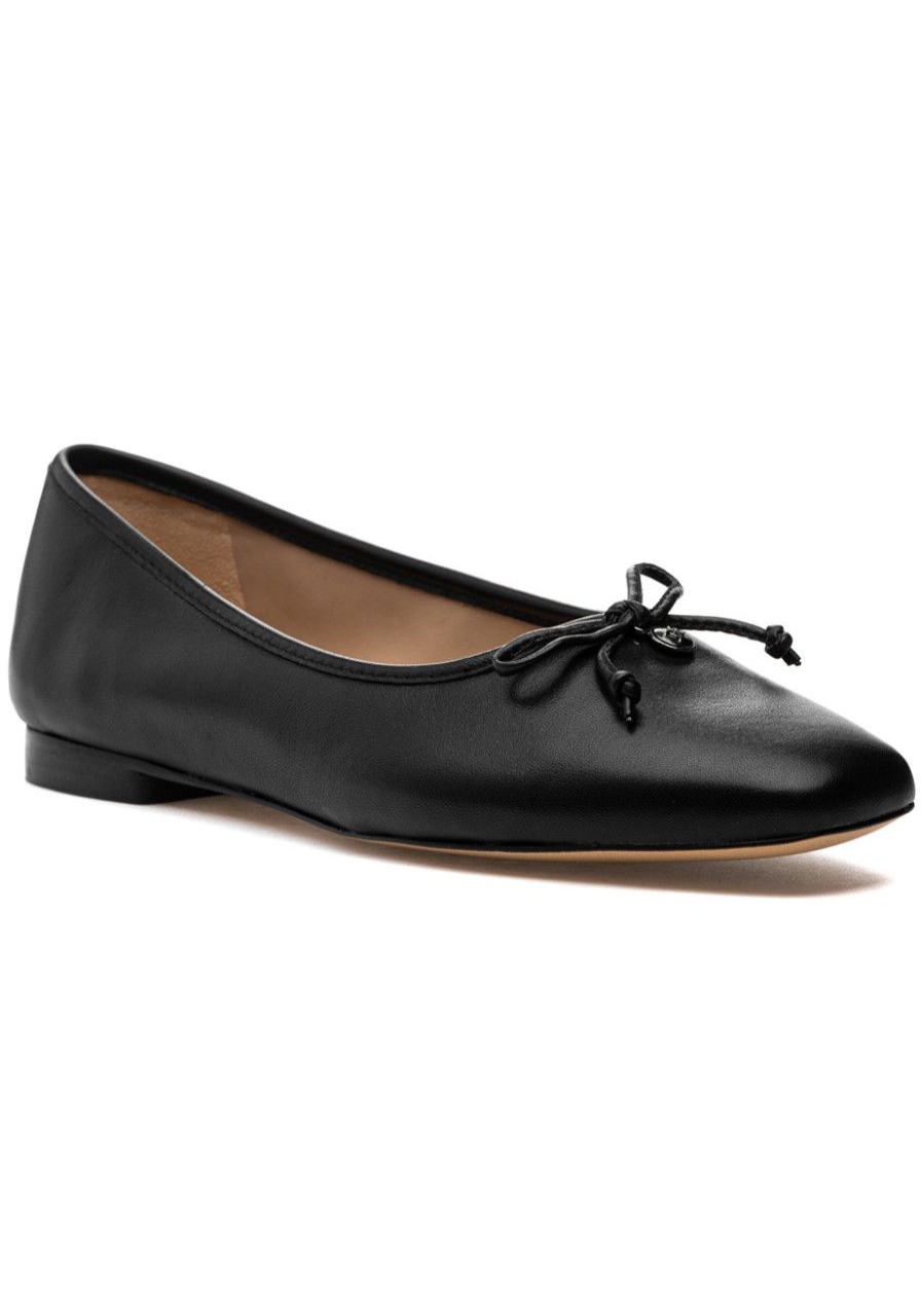 Women Sam Edelman Flats | Meadow Flat Black Leather