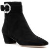 Women Jimmy Choo Boots | Myan 45 Boot Black/Crystal