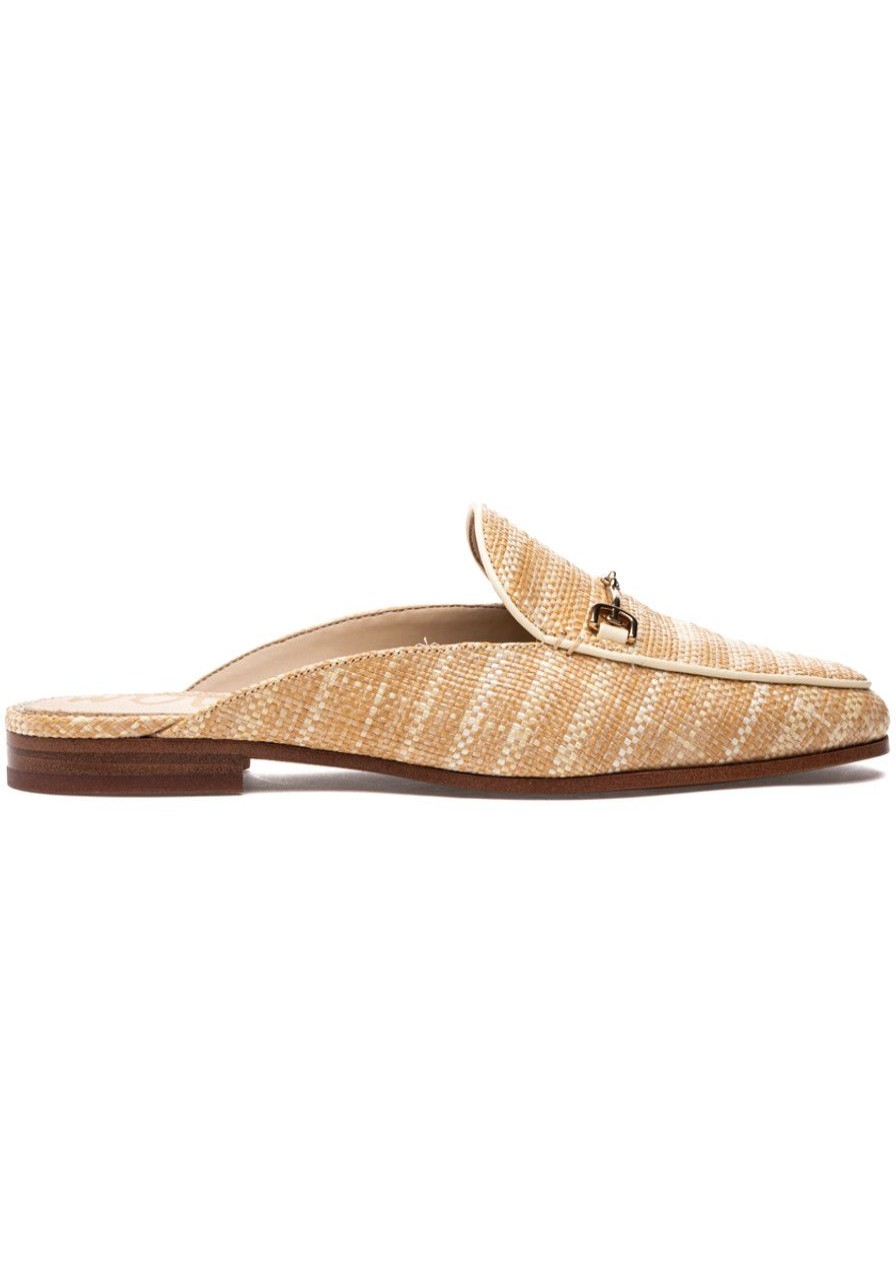Women Sam Edelman Flats | Linnie Mule Natural Raffia