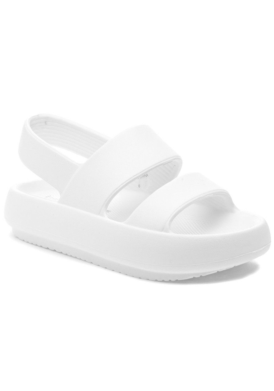 Women Beach Slides Sandals | Spark Sandal White Eva