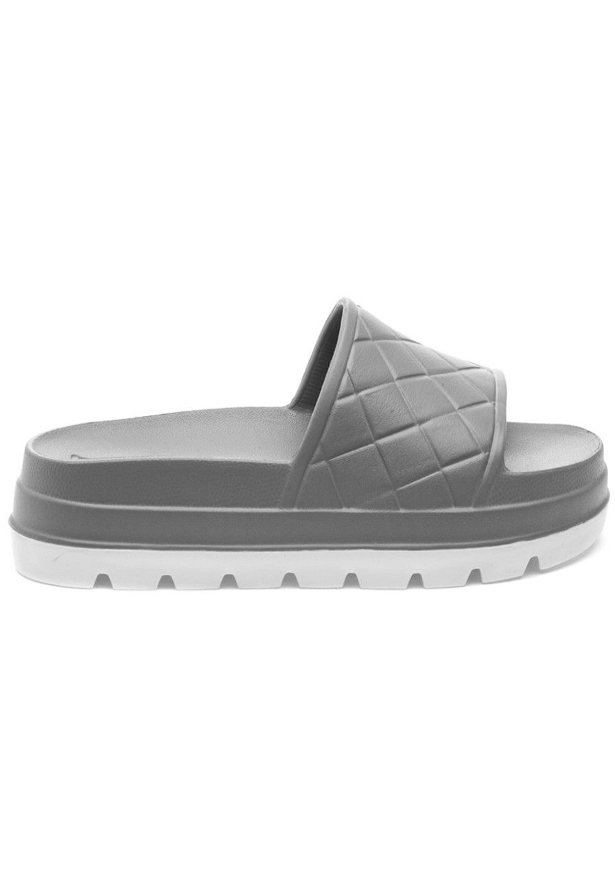 Women Beach Slides Sandals | Stud Sandal Grey Eva