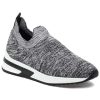 Women Urban Sport Sneakers | Golic Sneaker Black 2-Tone Knit