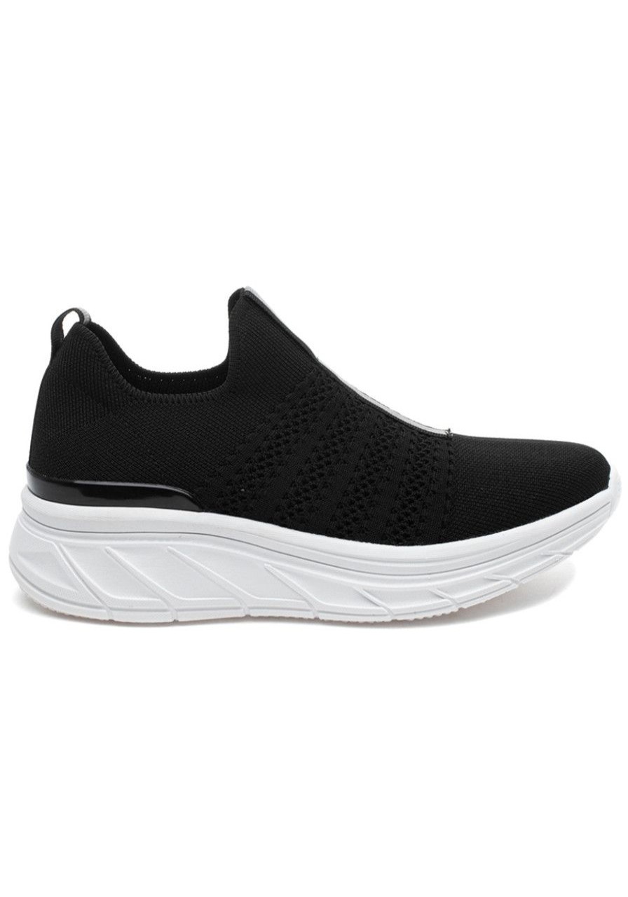 Women Urban Sport Sneakers | Hanah Sneaker Black Knit