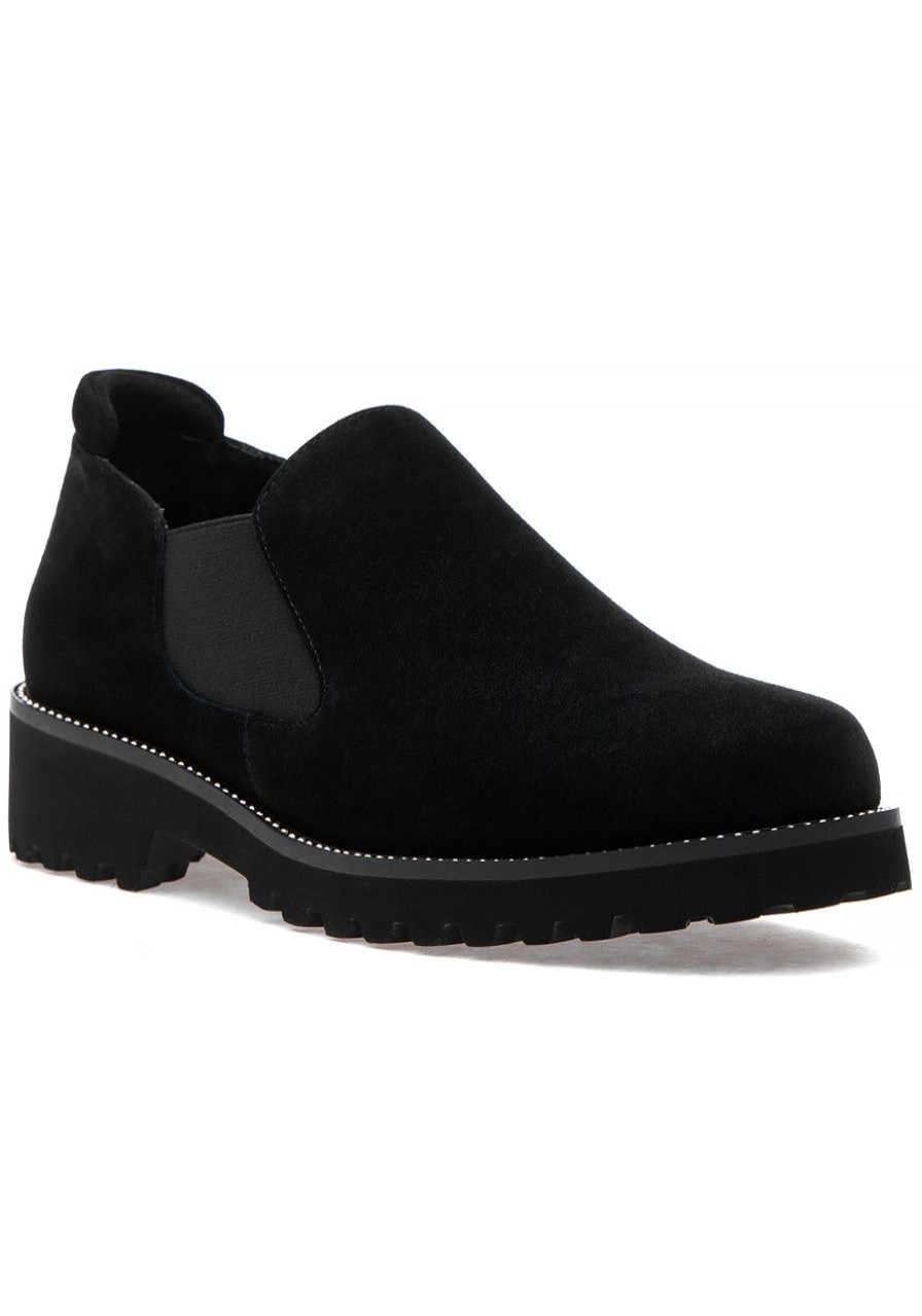 Women Jildor Loafers & Oxfords | Zayne Loafer Black Suede