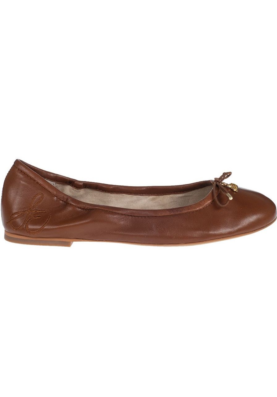 Women Sam Edelman Flats | Felicia Flat Saddle Leather