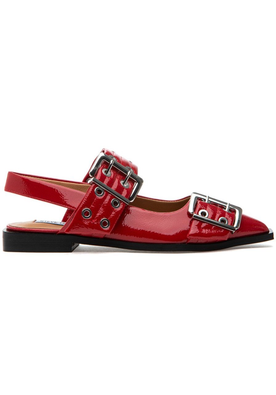 Women Steve Madden Flats | Graya Flat Red Patent