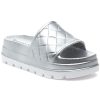 Women Beach Slides Sandals | Stud Sandal Silver Eva