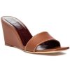 Women Staud Sandals | Billie Wedge Sandal Tan Leather