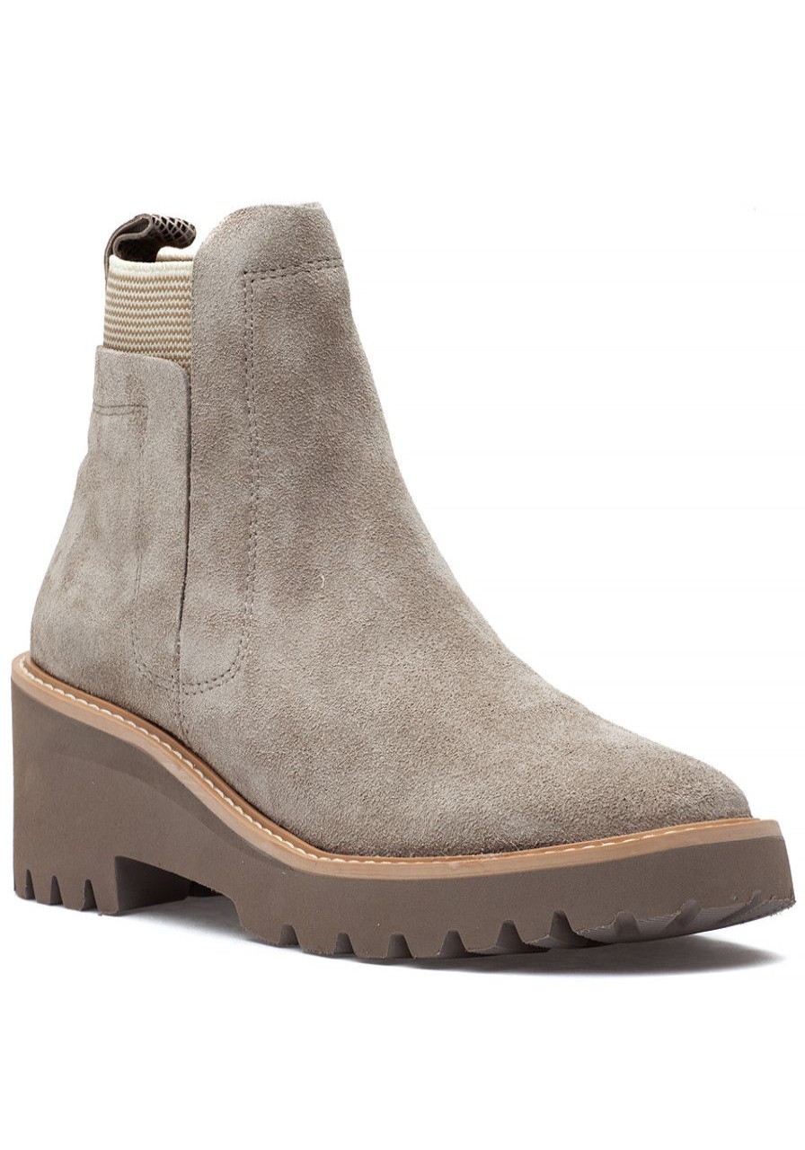 Women Jildor Boots | Mj Boot Taupe Waterproof Suede