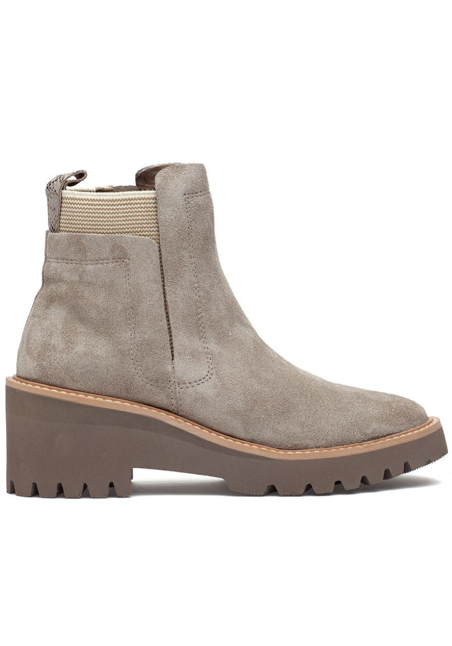 Women Jildor Boots | Mj Boot Taupe Waterproof Suede
