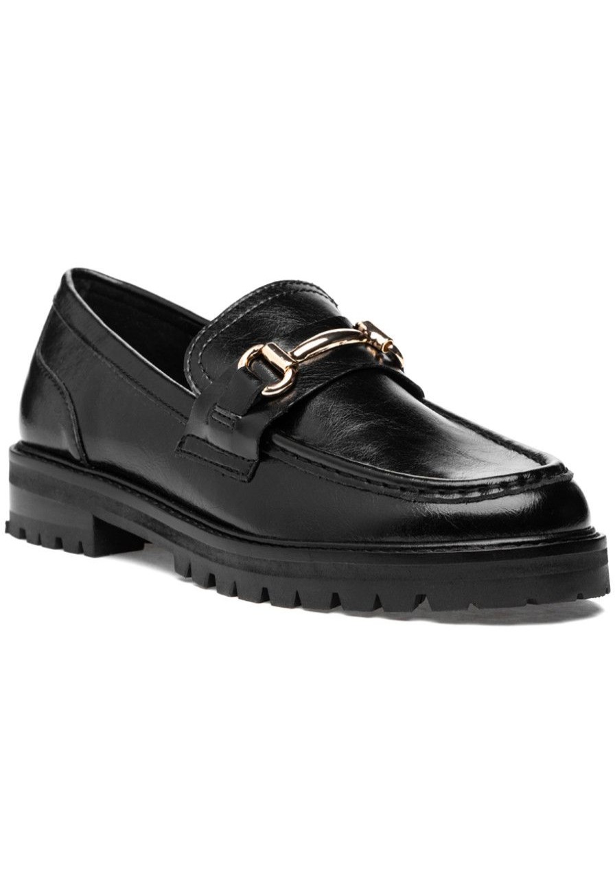 Women Steve Madden Loafers & Oxfords | Mistor Loafer Black Leather