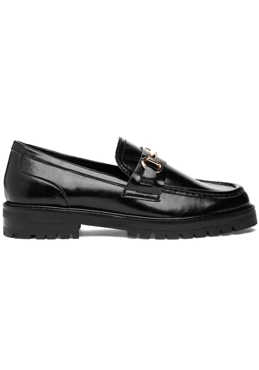 Women Steve Madden Loafers & Oxfords | Mistor Loafer Black Leather
