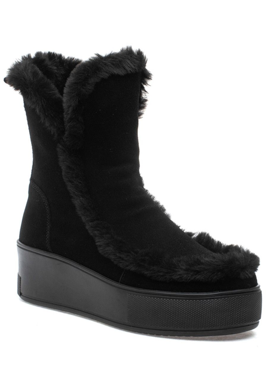 Women J/Slides Boots | Effie Boot Black Suede