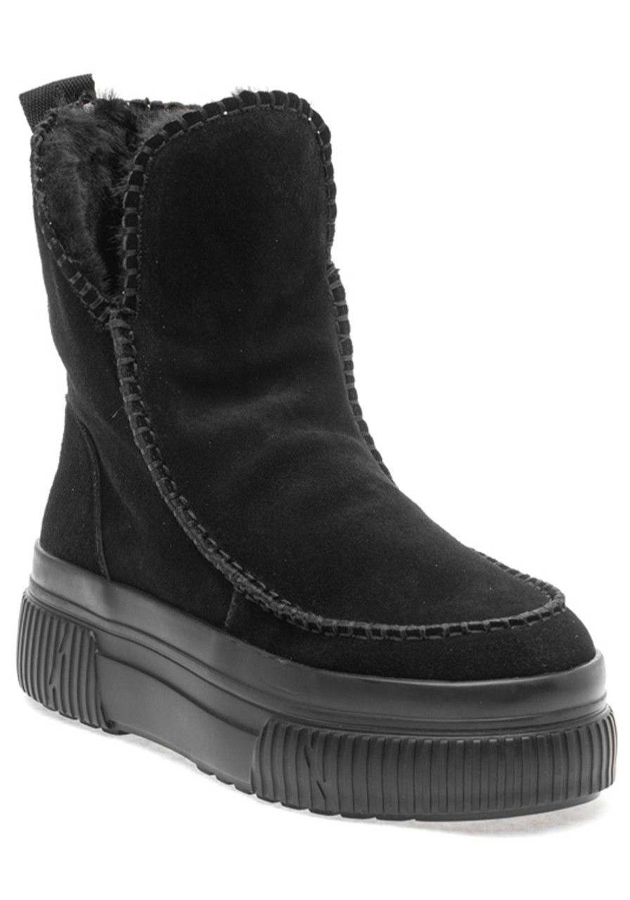 Women J/Slides Boots | Ely Boot Black Suede