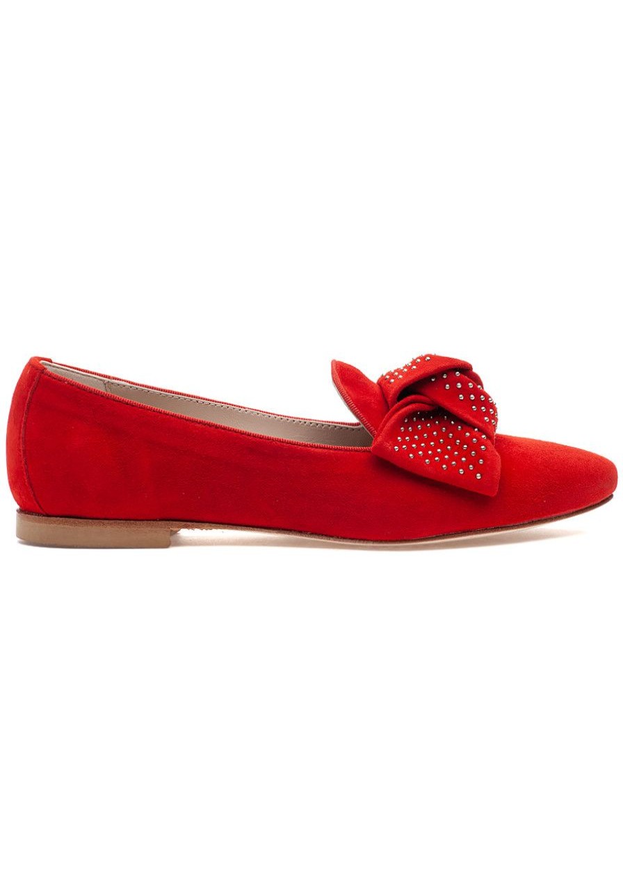 Women 275 Central Flats | Laila Flat Red Suede