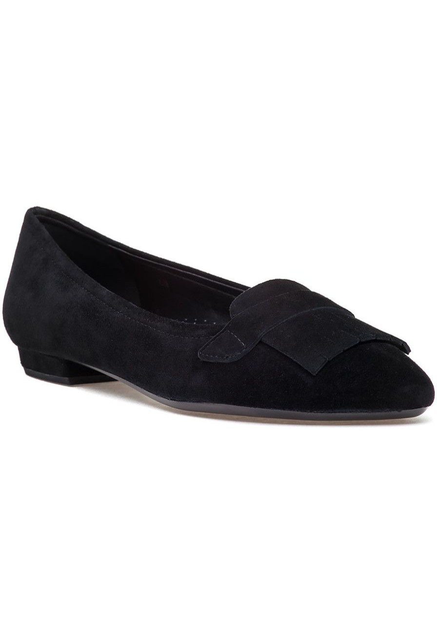 Women Jildor Flats | Greg Flat Black Suede