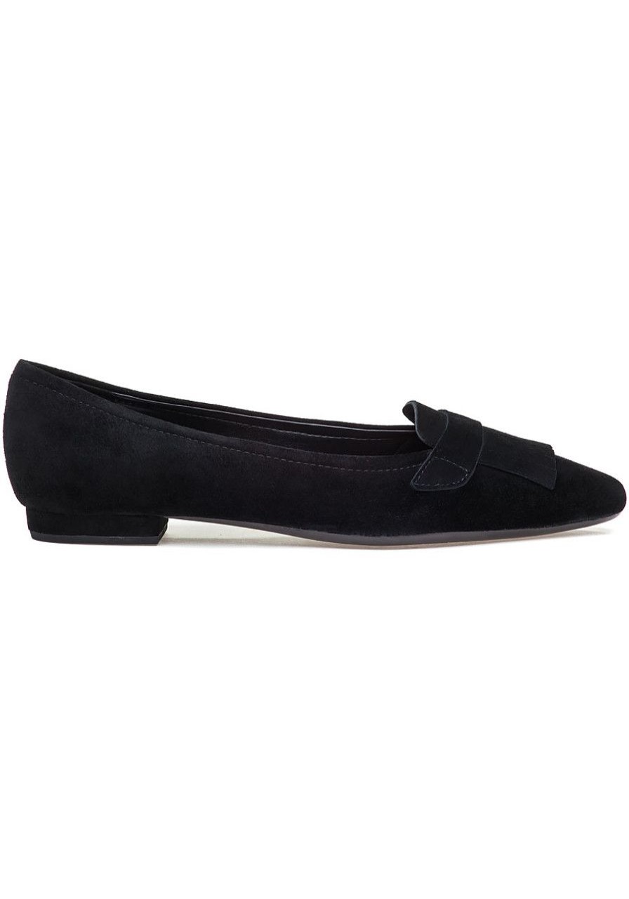 Women Jildor Flats | Greg Flat Black Suede