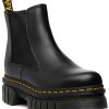 Women Dr. Martens Boots | Audrick Chelsea Boot Black Leather