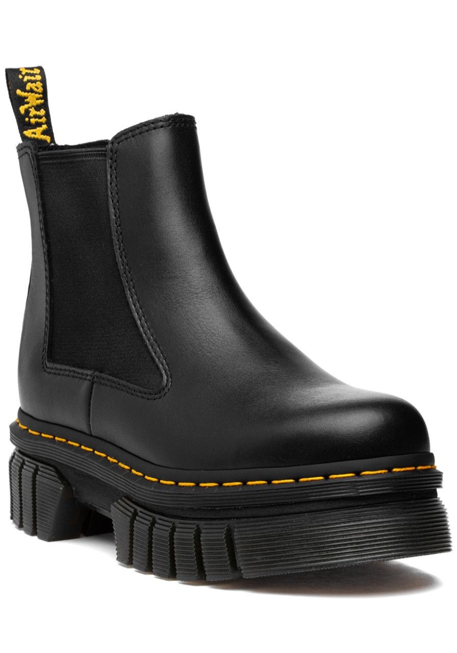 Women Dr. Martens Boots | Audrick Chelsea Boot Black Leather