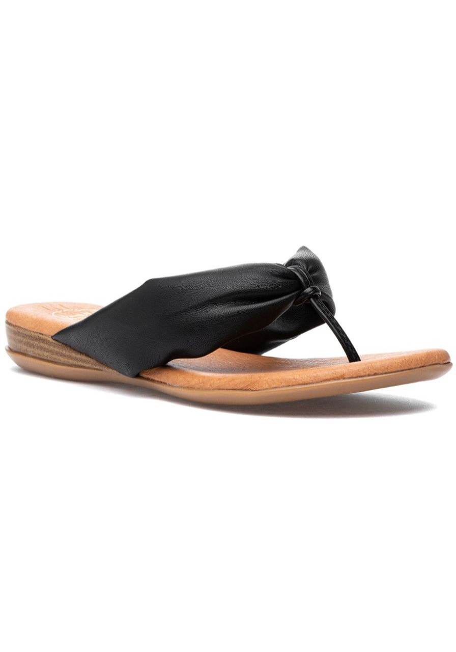 Women Andre Assous Sandals | Nuya Sandal Black Leather