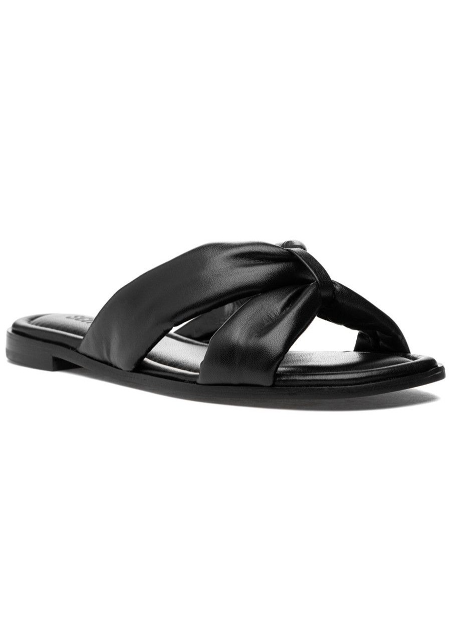 Women Schutz Sandals | Fairy Sandal Black Leather