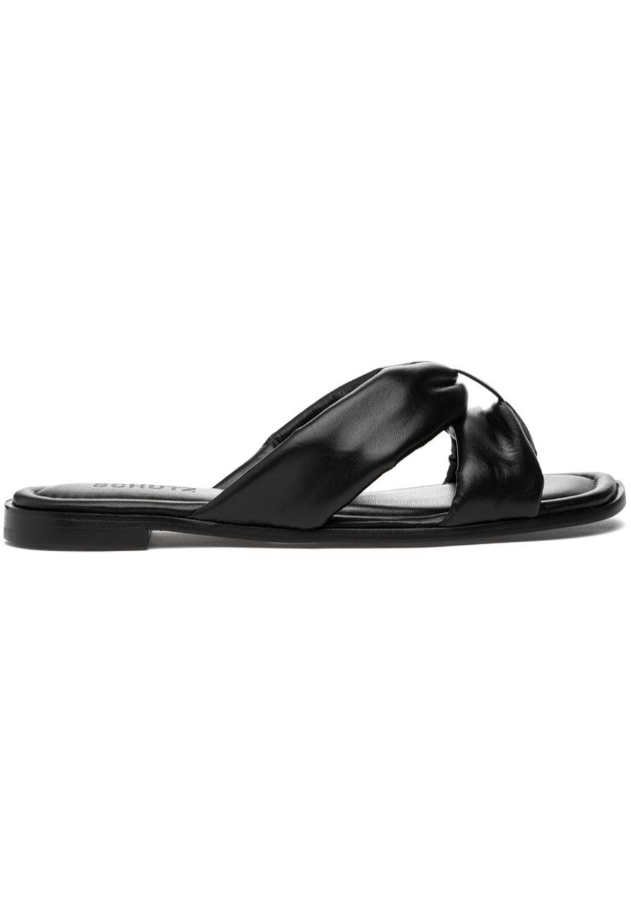 Women Schutz Sandals | Fairy Sandal Black Leather