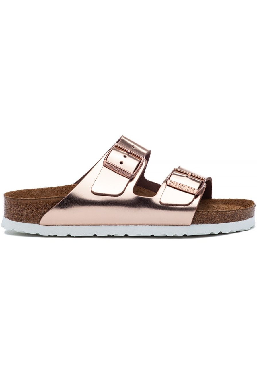 Women Birkenstock Sandals | Arizona Sandal Rose Gold Leather