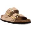 Women Birkenstock Sandals | Arizona Big Buckle Sandal Sandcastle Nubuck