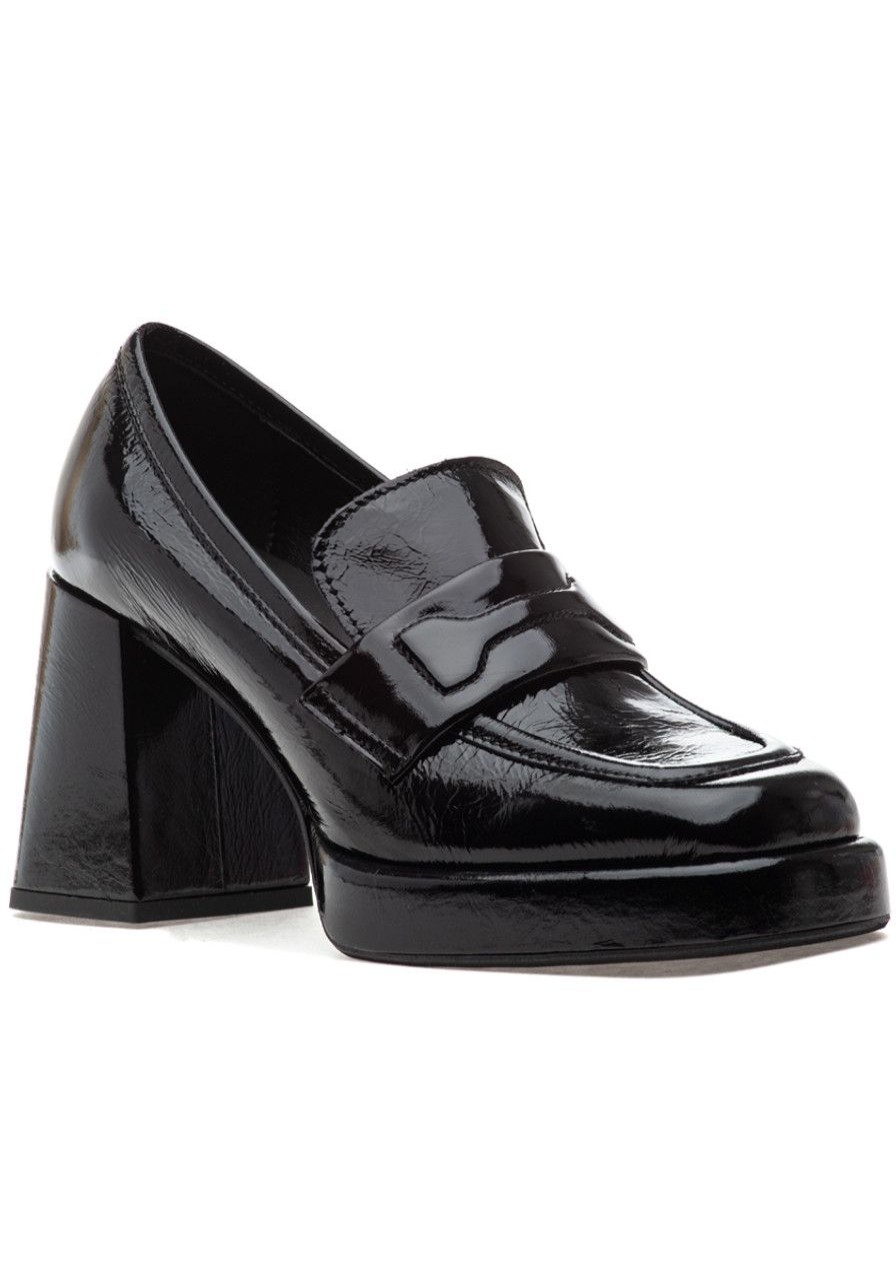 Women 275 Central Loafers & Oxfords | Lucille Loafer Pump Black Patent Leather