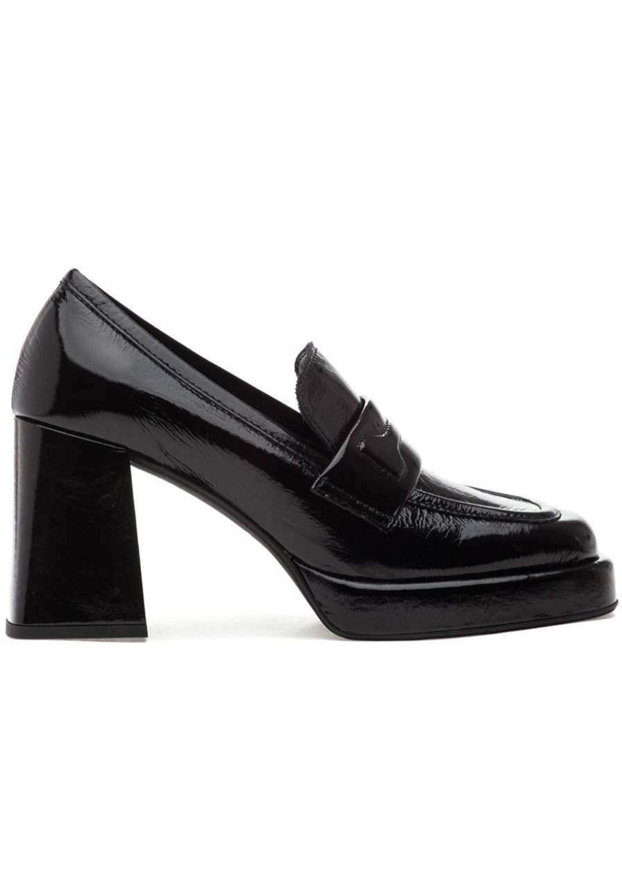Women 275 Central Loafers & Oxfords | Lucille Loafer Pump Black Patent Leather