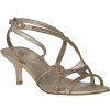 Women Pelle Moda Sandals | Frantic Evening Sandal Gold Leather