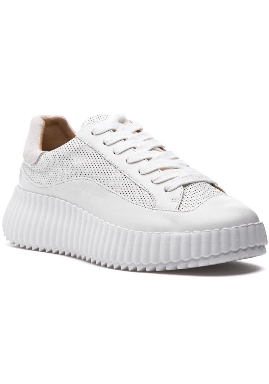 Women Silent D Sneakers | Clodette Sneaker White Leather