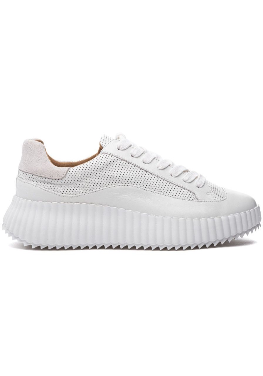 Women Silent D Sneakers | Clodette Sneaker White Leather