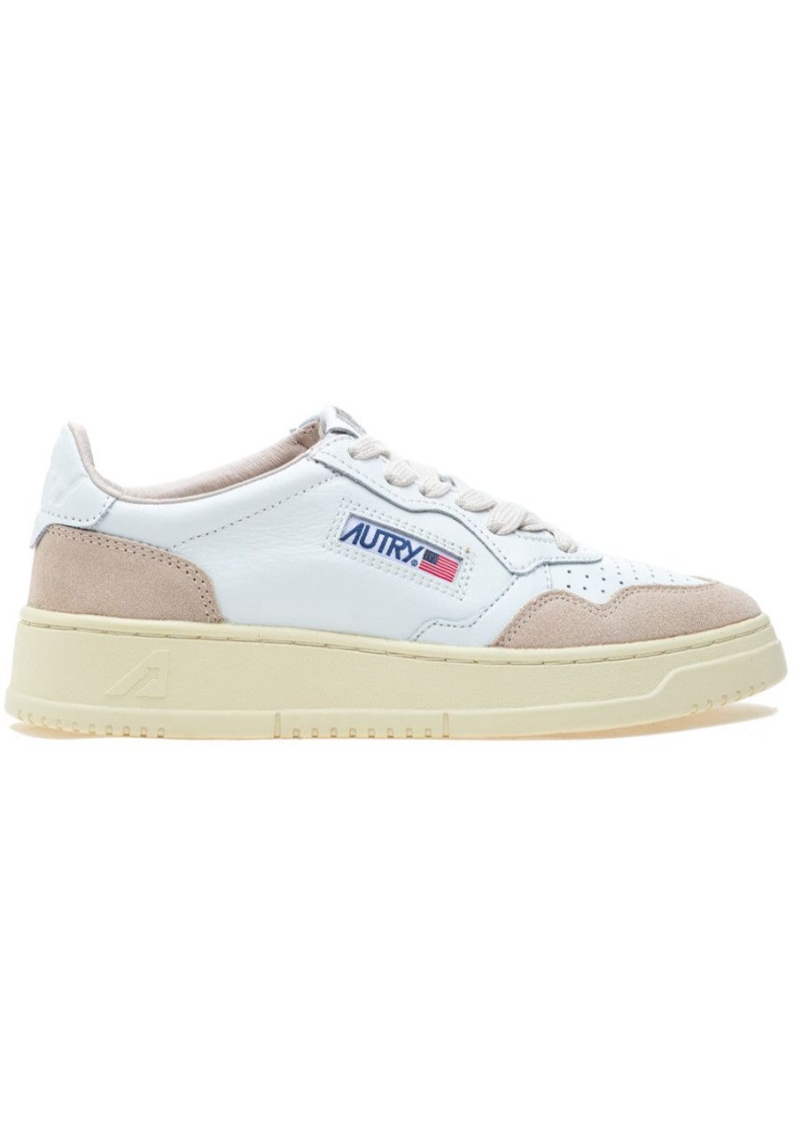 Women Autry Sneakers | Medalist Low Sneaker White Leather/Beige Suede