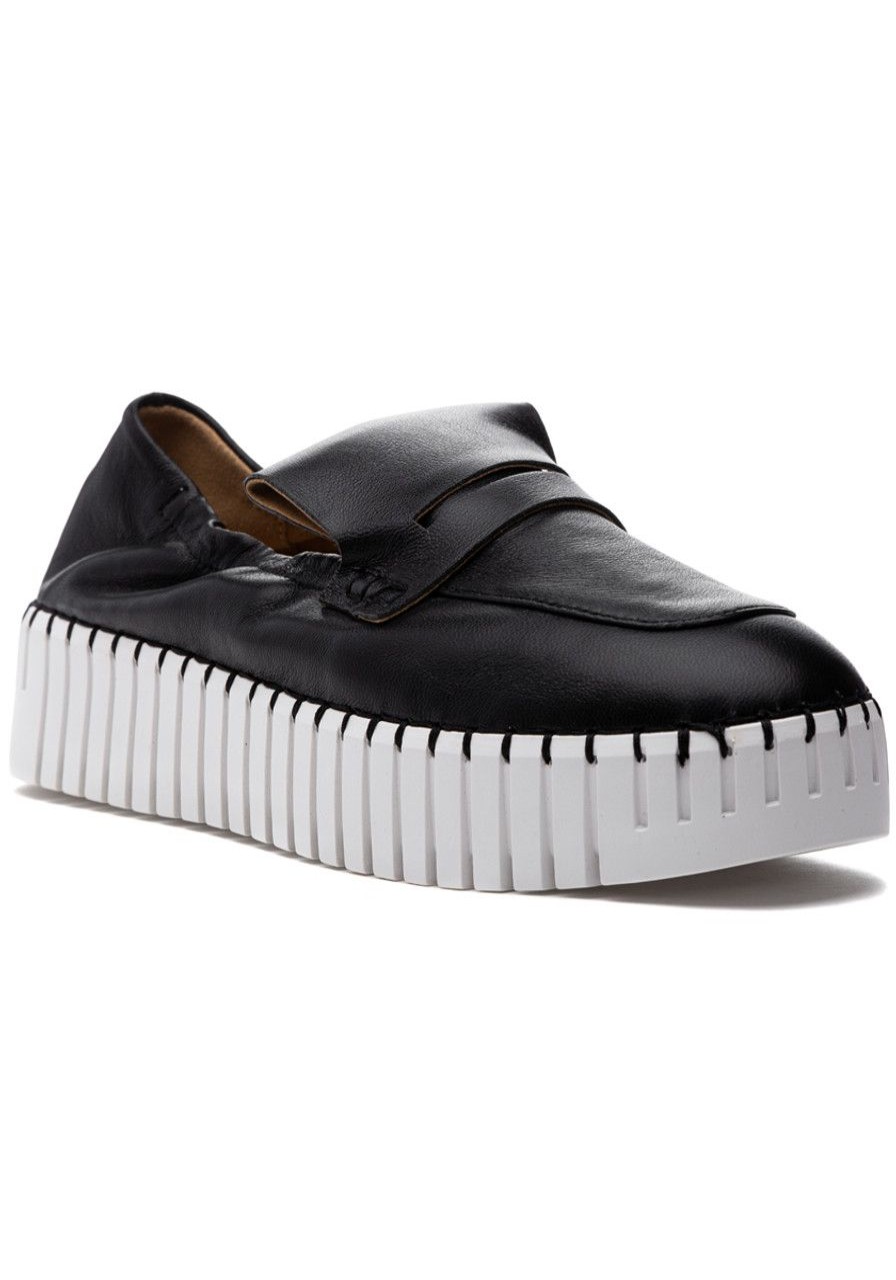Women Silent D Sneakers | Bravvo Sneaker Black Nappa Leather