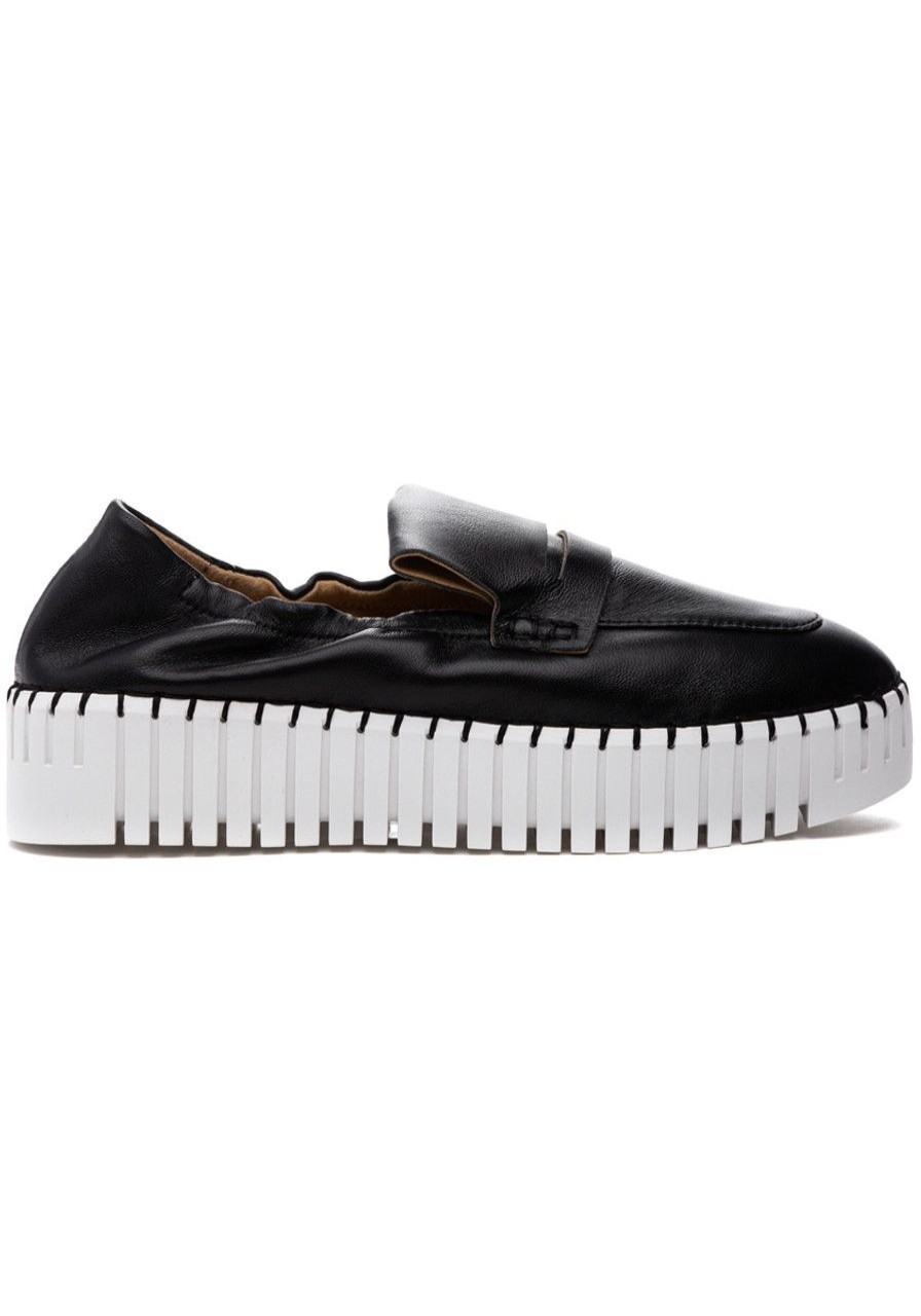 Women Silent D Sneakers | Bravvo Sneaker Black Nappa Leather
