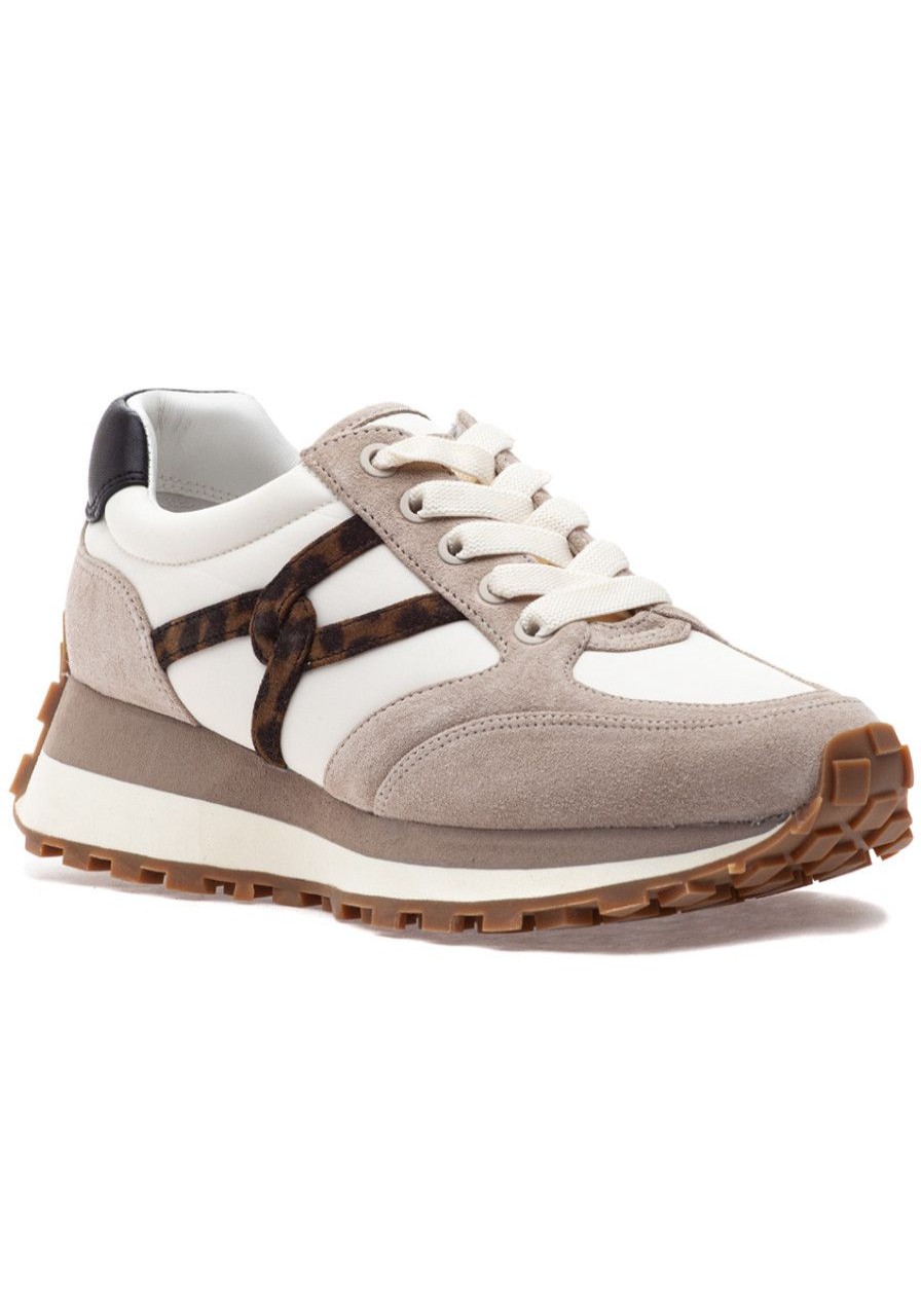 Women Veronica Beard Sneakers | Valentina Sneaker Taupe Suede
