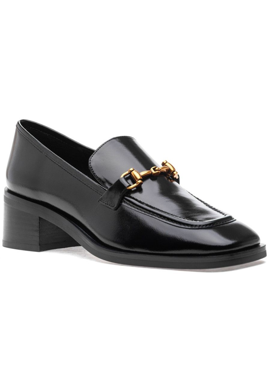 Women Jeffrey Campbell Loafers & Oxfords | Reid Loafer Black Leather