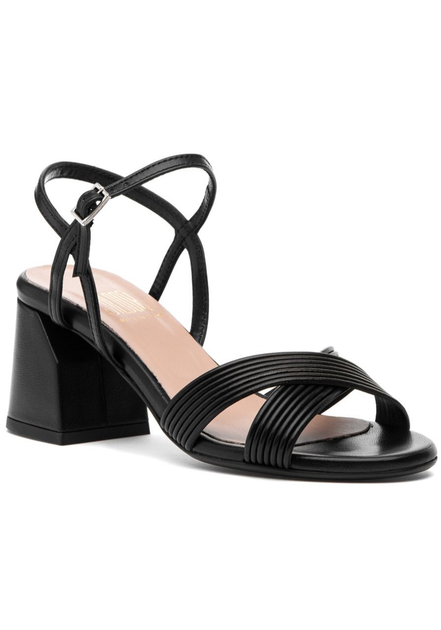 Women Jildor Sandals | Afra Sandal Black Nappa Leather