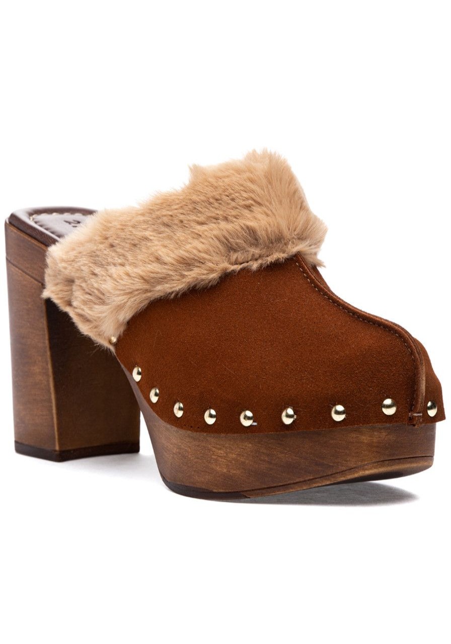 Women 275 Central Mules & Clogs | Princess Clog Brown Suede