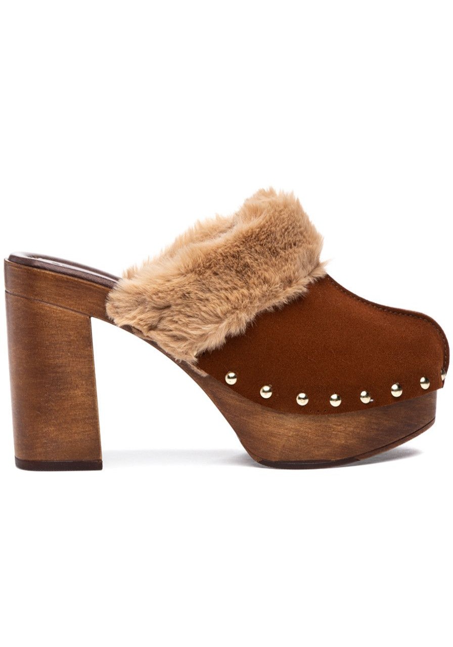 Women 275 Central Mules & Clogs | Princess Clog Brown Suede