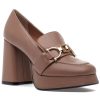 Women 275 Central Loafers & Oxfords | Fawn Loafer Pump Nude Leather