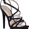 Women Pelle Moda Sandals | Farah Evening Sandal Black Suede