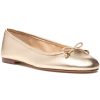 Women Sam Edelman Flats | Felicia Luxe Flat Gold Leaf Leather