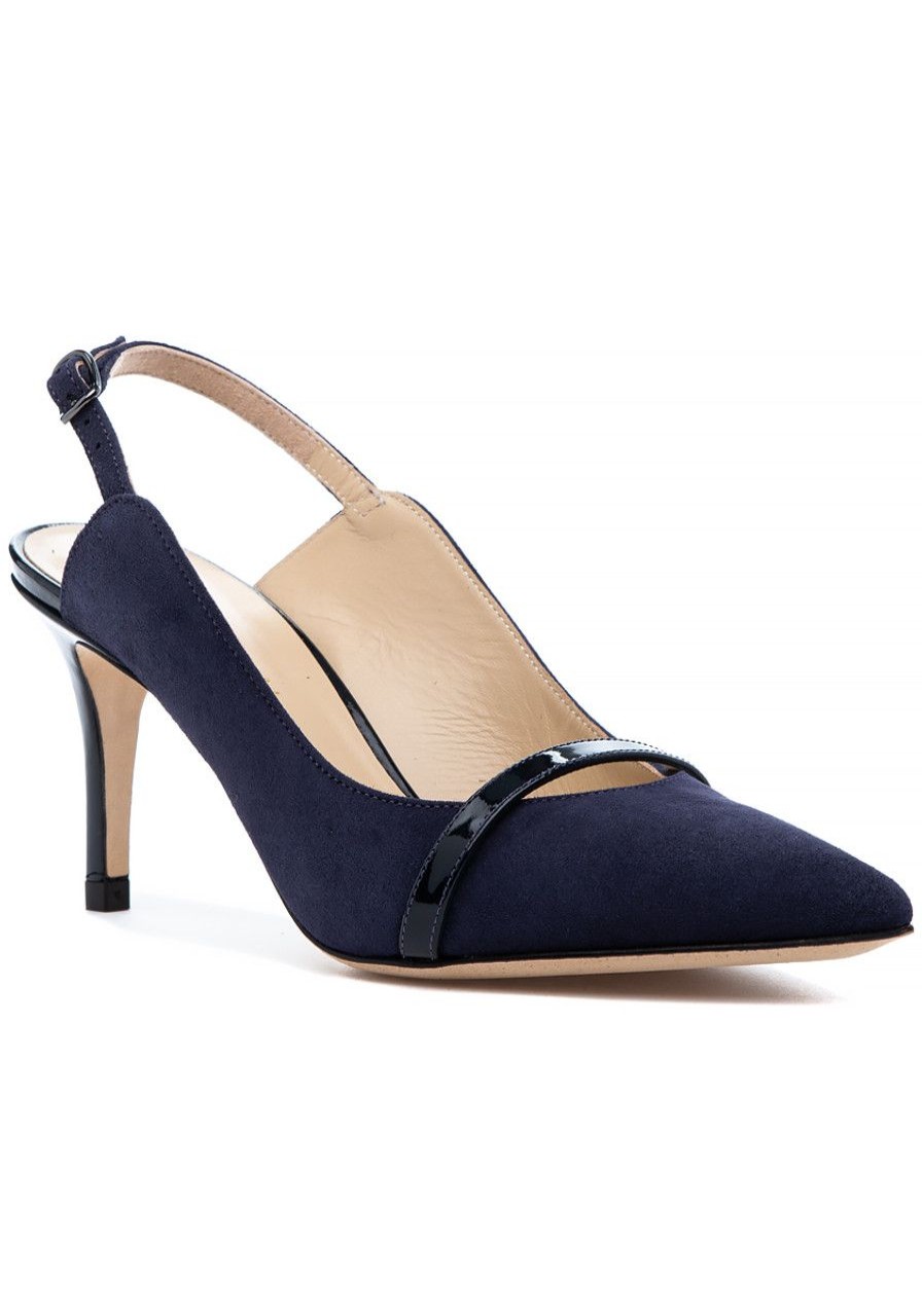 Women 275 Central Pumps | Mark Pump Navy Suede