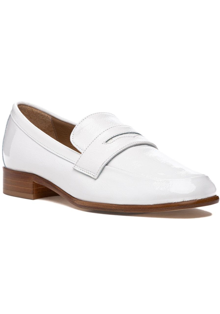 Women 275 Central Loafers & Oxfords | Presley Loafer White Naplak Leather