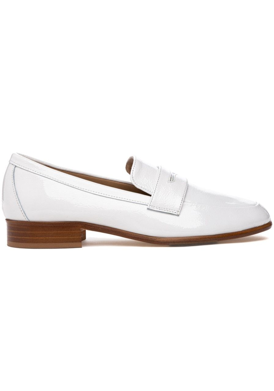 Women 275 Central Loafers & Oxfords | Presley Loafer White Naplak Leather