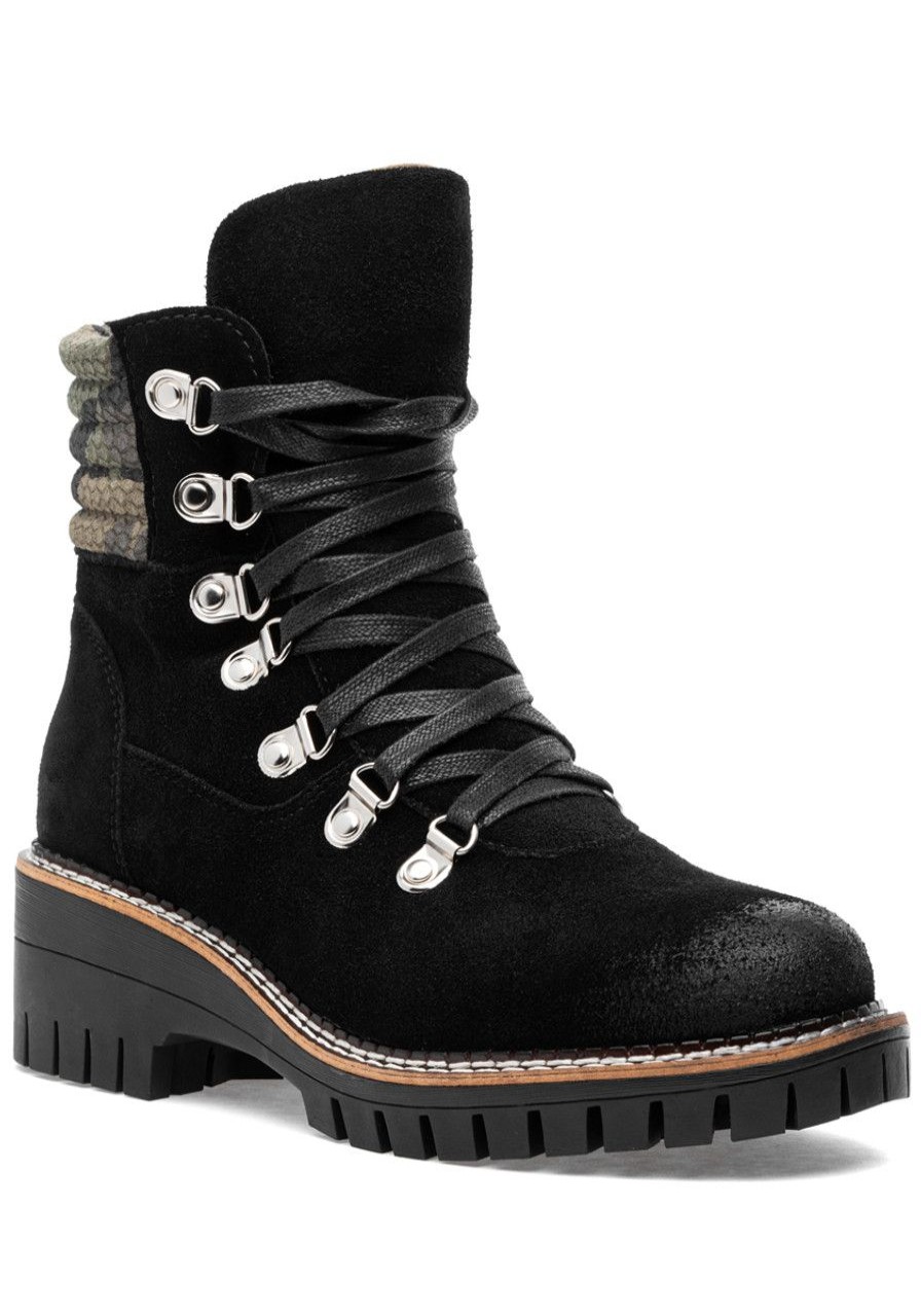 Women Vintage Havana Boots | Pontiac Boot Black Suede