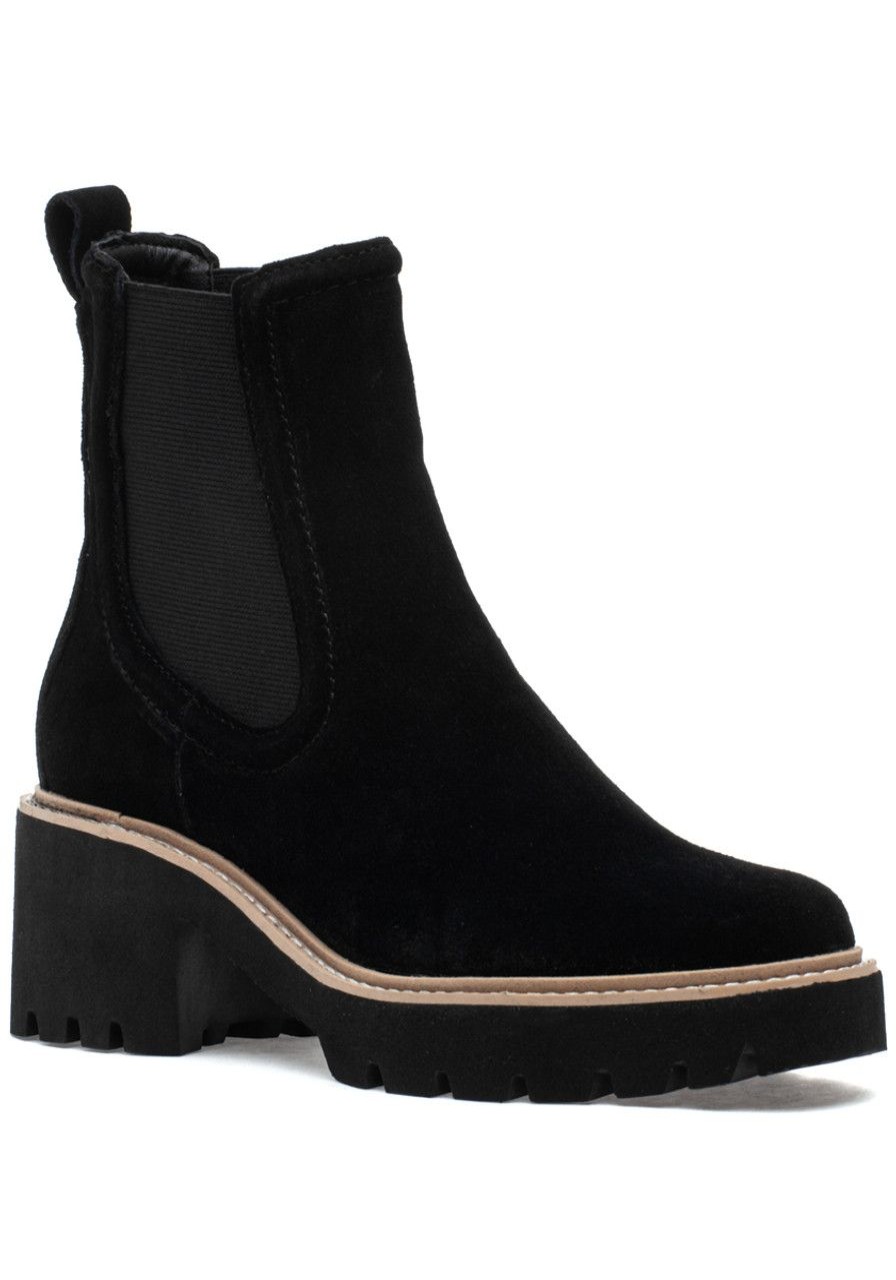 Women Dolce Vita Boots | Hawk H20 Boot Onyx Suede