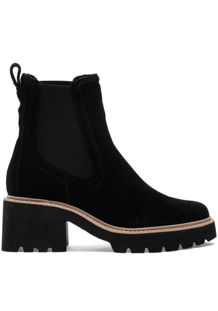 Women Dolce Vita Boots | Hawk H20 Boot Onyx Suede